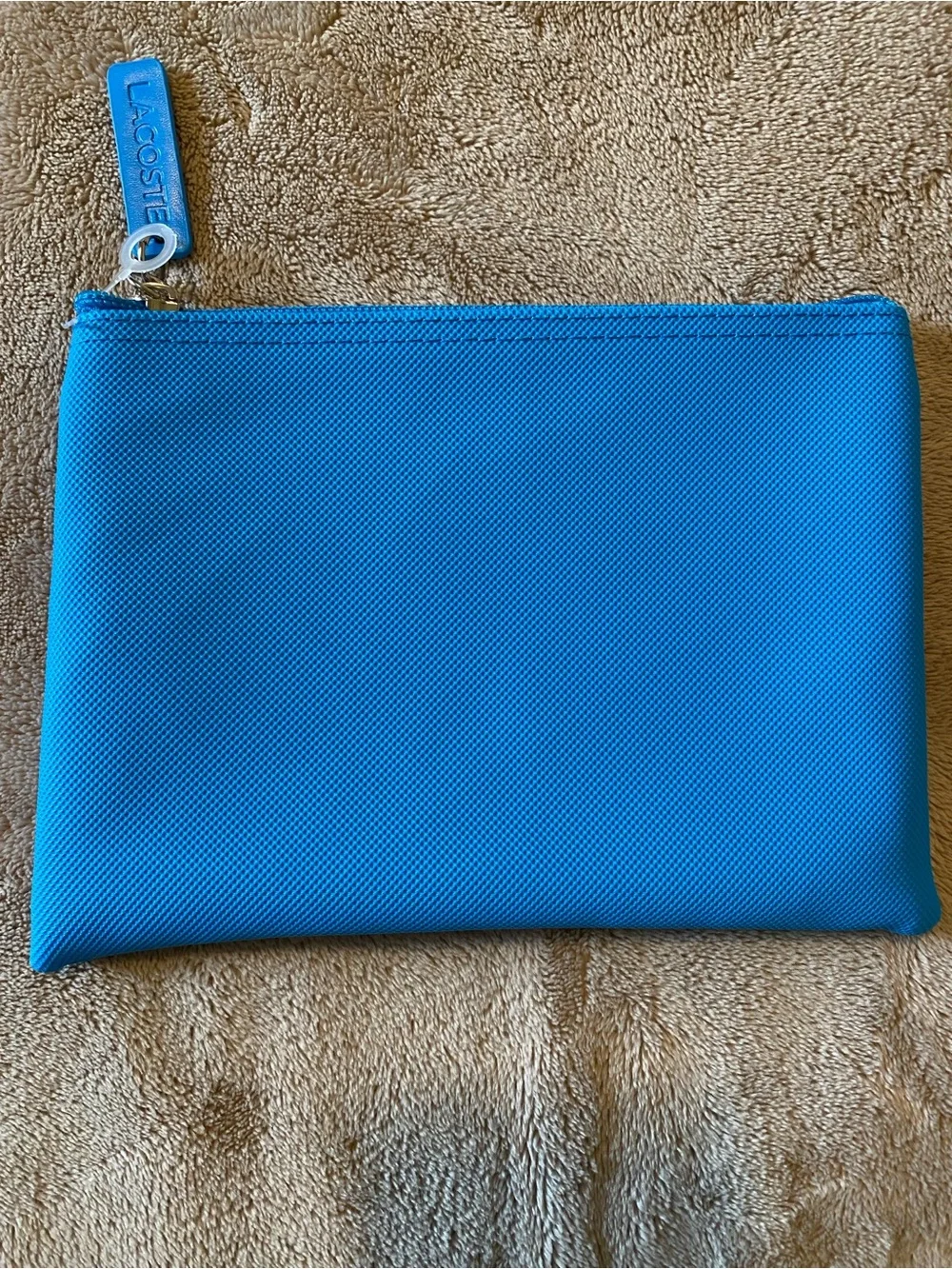Lacoste Sky Blue Pique Toiletry Bag
